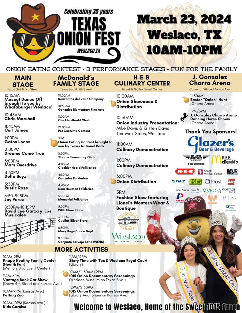 Texas Onion Fest Weslaco Area Chamber of Commerce